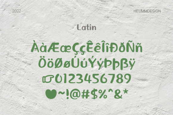 HU Greentea Font Poster 6