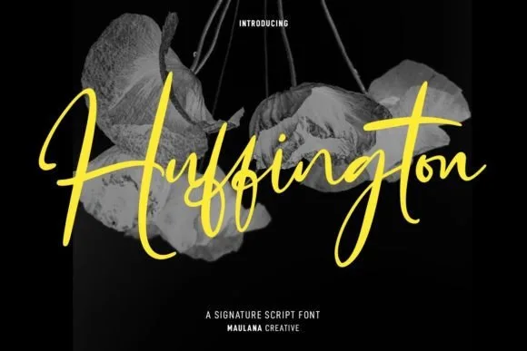 Huffington Font Huffington Font Poster 1