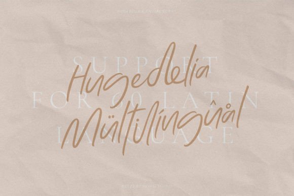Hugedelia Font Poster 14
