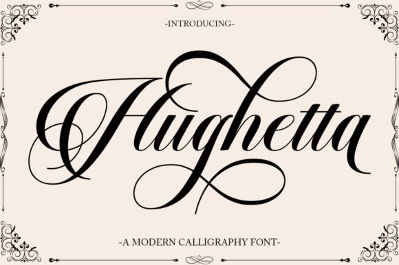 Hughetta Font Poster 1