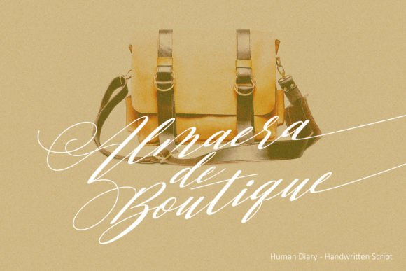 Human Diary Font Poster 11
