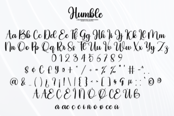 Humble Font Poster 7