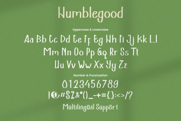 Humblegood Font Poster 6