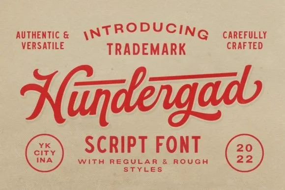 Hundergad Font Hundergad Font Poster 1