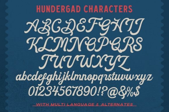 Hundergad Font Poster 8