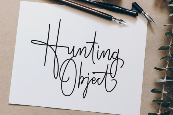 Hunting Object Font Poster 1