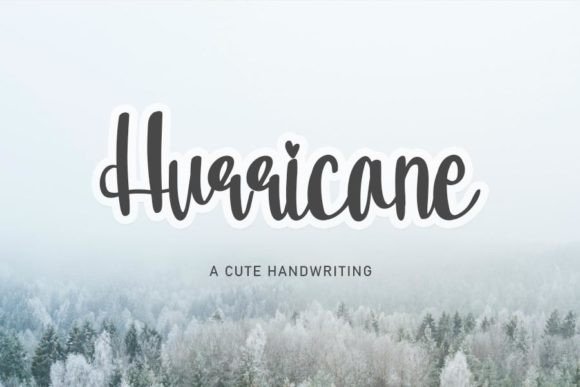 Hurricane Font Poster 1