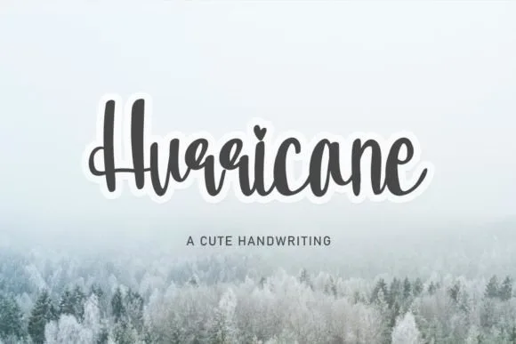 Hurricane Font Hurricane Font Poster 1