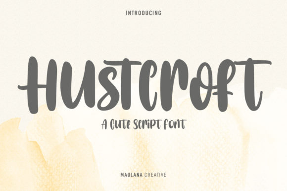 Hustcroft Font Poster 1