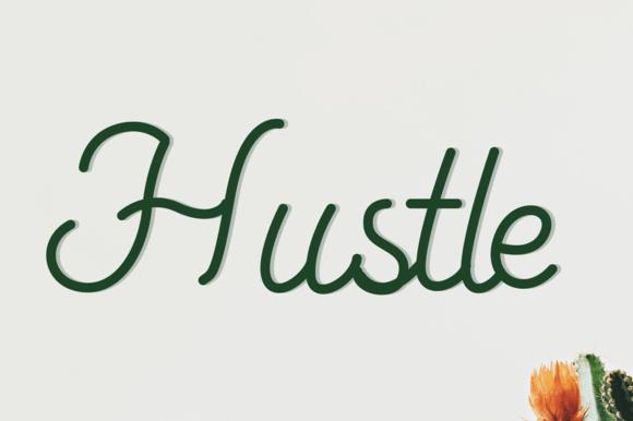 Hustle Font Poster 1