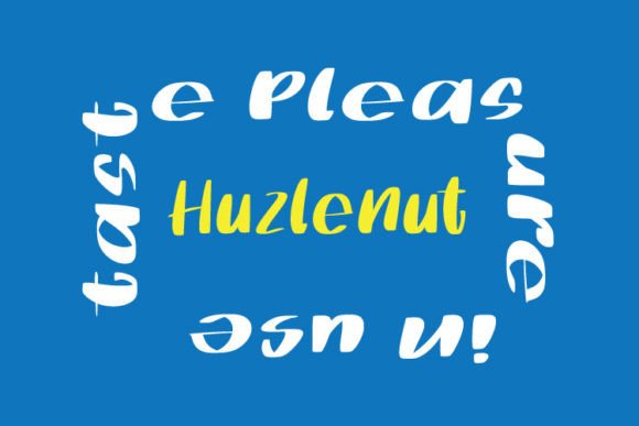 Huzlenut Font Poster 5