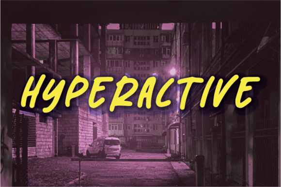 Hyperactive Font Poster 1
