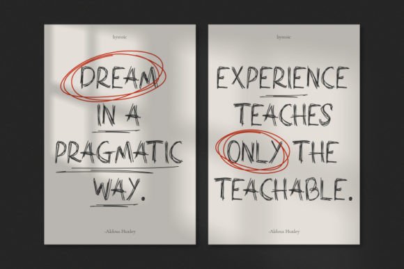 Hystoic Font Poster 7