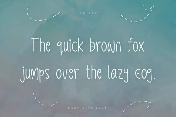 I Am Okay Font Poster 5