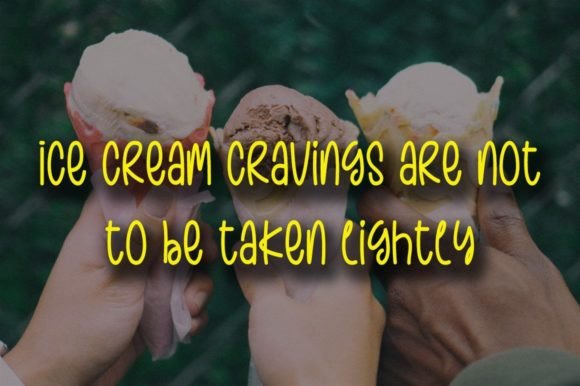 Ice Cream Font Poster 3