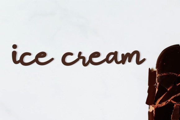 Ice Cream Font Poster 1