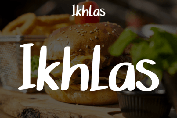 Ikhlas Font Poster 1