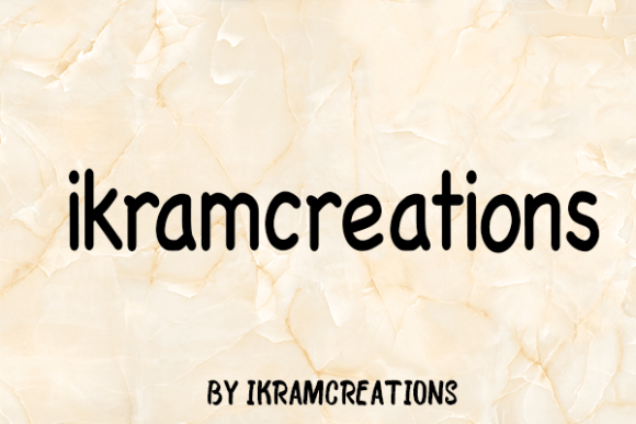 Ikramcreations Font Poster 2