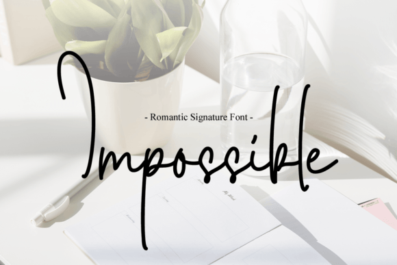 Impossible Font Poster 1