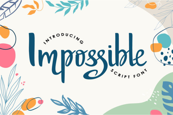 Impossible Font Poster 7