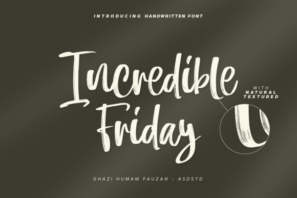 Incredible Friday Font Poster 1