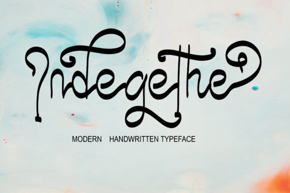 Indegethe Font Poster 1