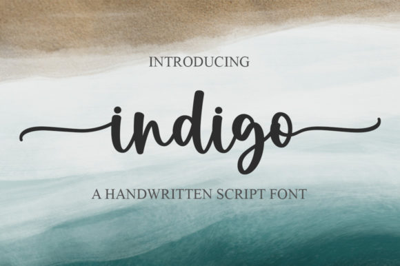 Indigo Font Poster 1
