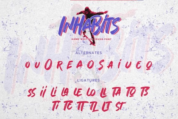 Inhabits Font Poster 7