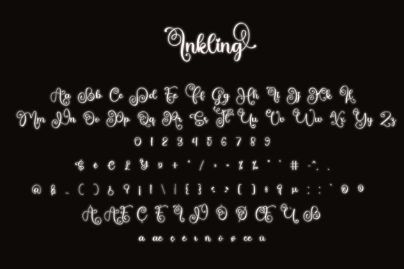 Inkling Font Poster 7