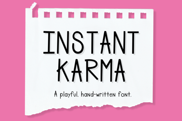 Instant Karma Font Poster 1