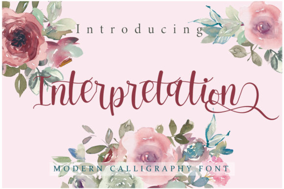 Interpretation Font Poster 1