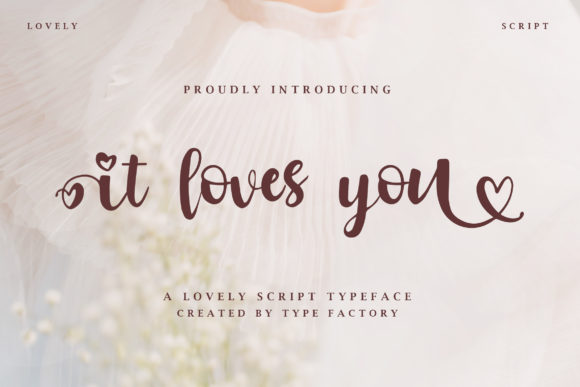 It Loves You Font Poster 1
