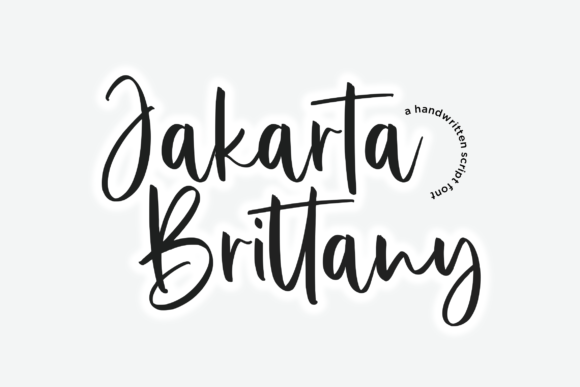 Jakarta Brittany Font Jakarta Brittany Font Poster 1