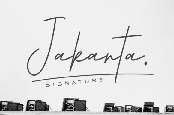 Jakarta Signature Font