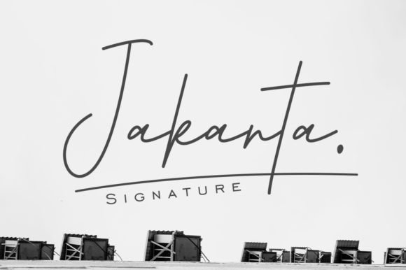 Jakarta Signature Font Poster 1