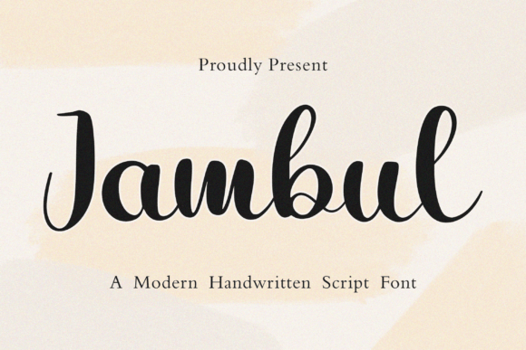 Jambul Font Poster 1