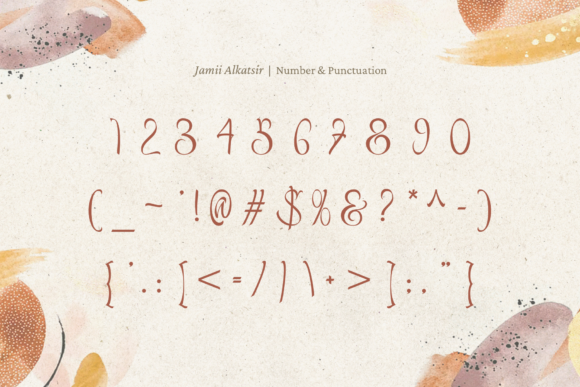 Jamii Alkatsir Font Poster 11