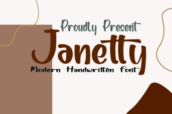 Janetty Font Janetty Font Poster 1