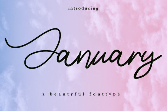 January Font Poster 1