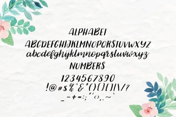 Jasmine Font Poster 4