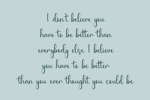 Jasmine Natalie Font Poster 5