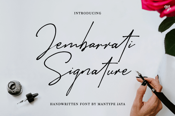 Jembarrati Signature Font Poster 1