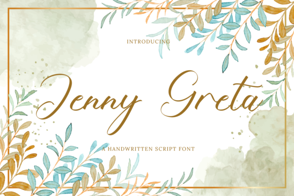 Jenny Greta Font Poster 1