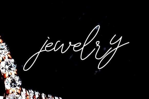 Jewelry Font Poster 1