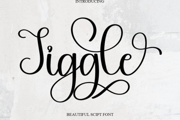 Jiggle Font Poster 1