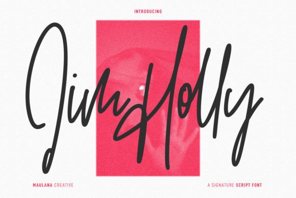 Jim Holly Font Poster 1