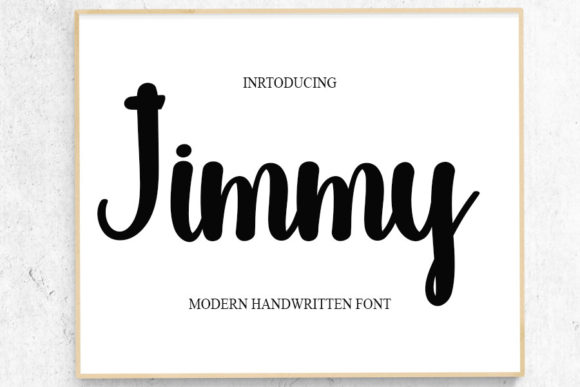 Jimmy Font Poster 1