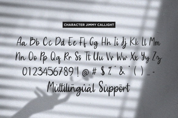 Jimmy Callight Font Poster 8