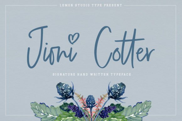 Jioni Cotter Font Poster 1