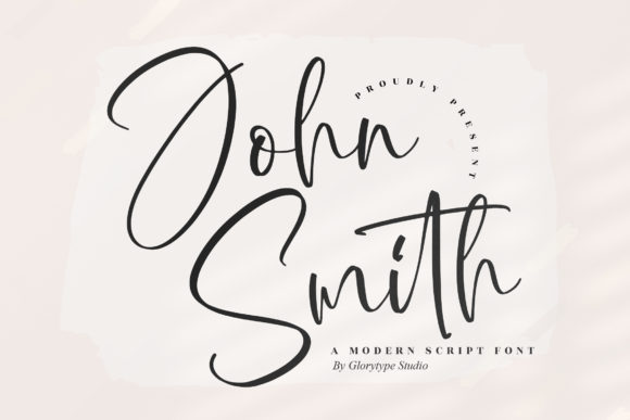 John Smith Font Poster 1